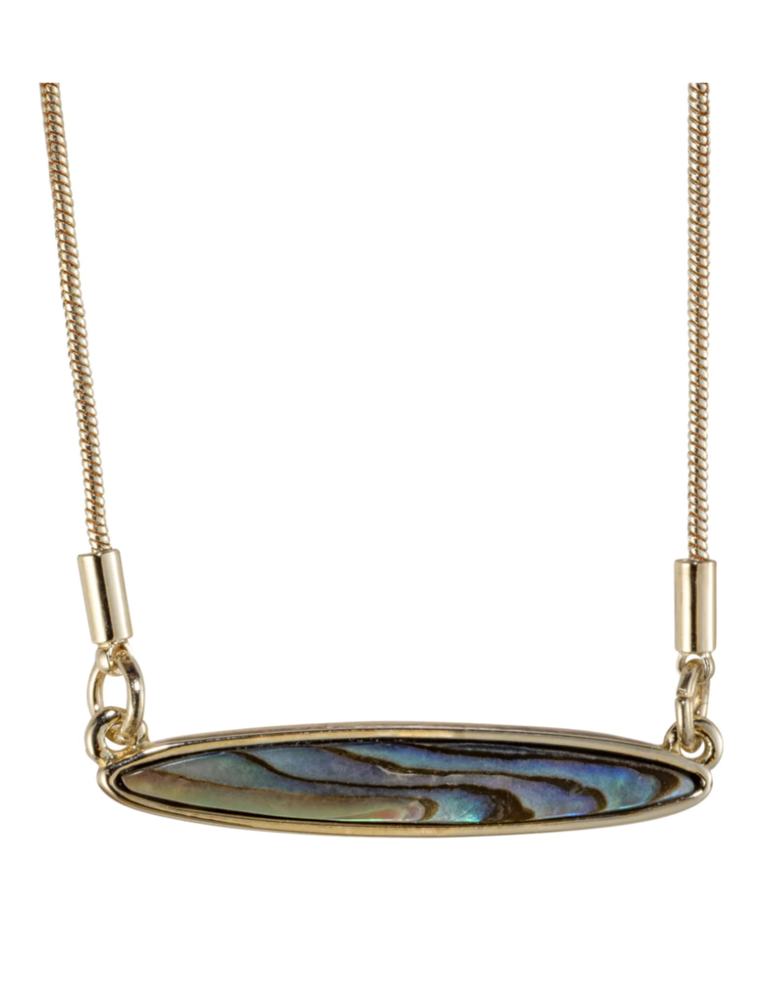 The Beach and Back Lavallette Long Board  Abalone Necklace