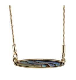The Beach and Back Lavallette Long Board  Abalone Necklace