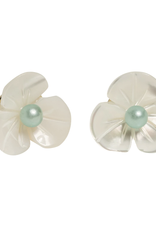 The Beach and Back Brielle Mop Flower Earrings