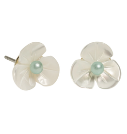The Beach and Back Brielle Mop Flower Earrings