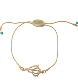 The Beach and Back Captiva Gold Slider Bracelet