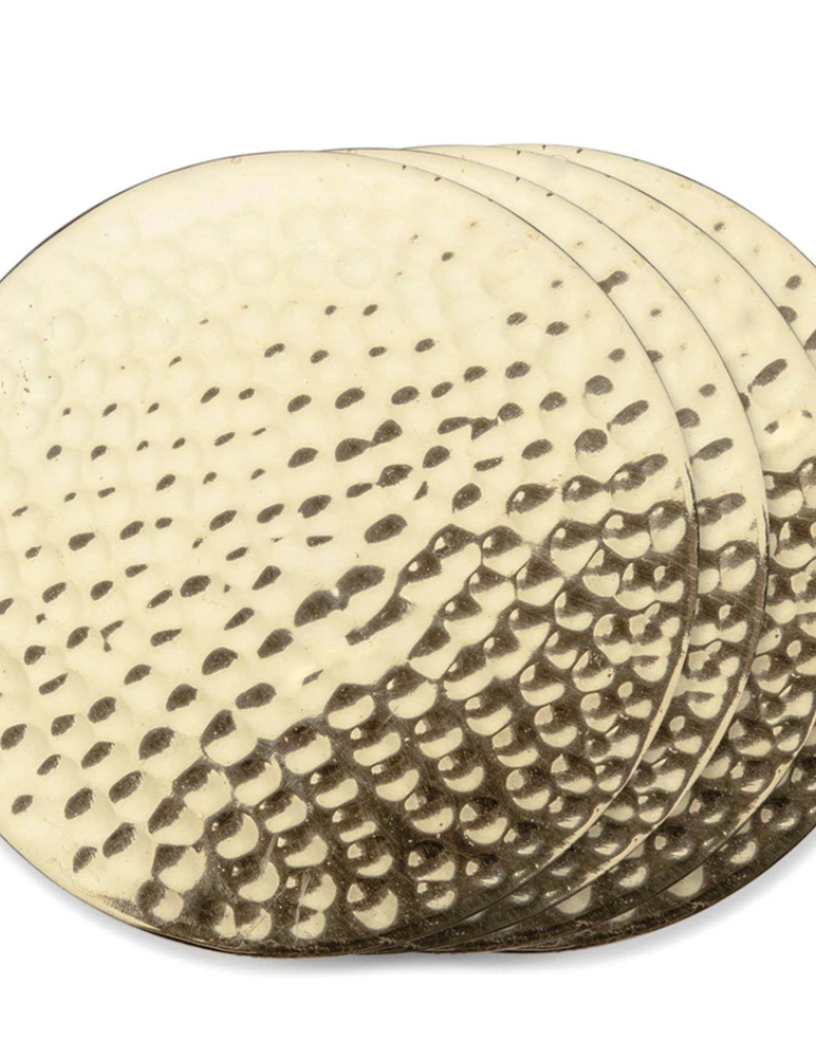 Hammered Brass Coasters