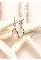 Ocean Springs Organic Oval Drop Pearl Earrings