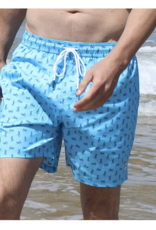 Henri Costa Gecko Stratos Light Blue Swim Trunks