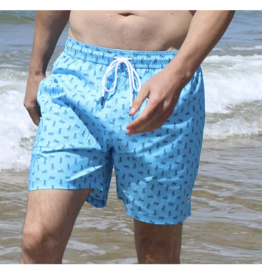 Henri Costa Gecko Stratos Light Blue Swim Trunks