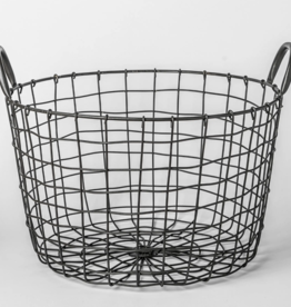 Porto Boutique Round Iron Basket