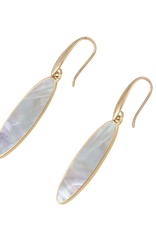 The Beach and Back Lavalette Long Board Mother of Pearl Earrings