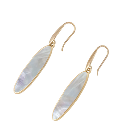 The Beach and Back Lavallette Long Board Mother of Pearl Earrings