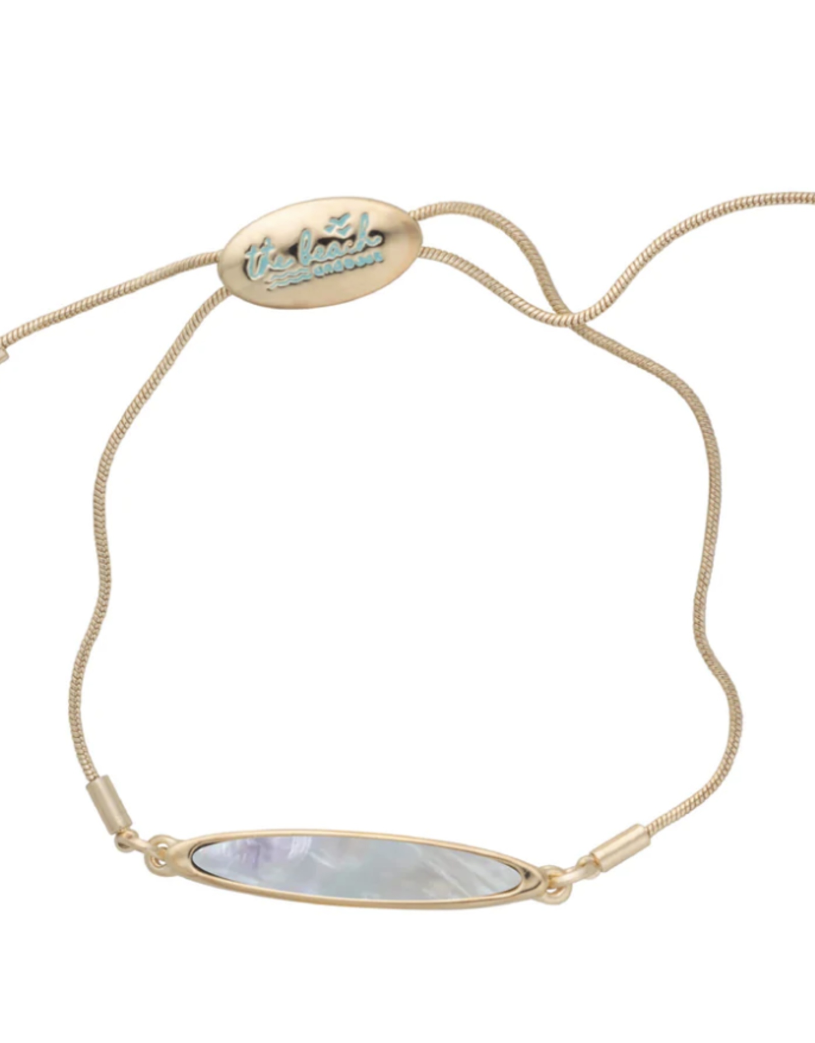 The Beach and Back Lavallette Long Board Mother of Pearl Bracelet