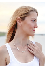 The Beach and Back Marco Island Triple Shell Collar Necklace