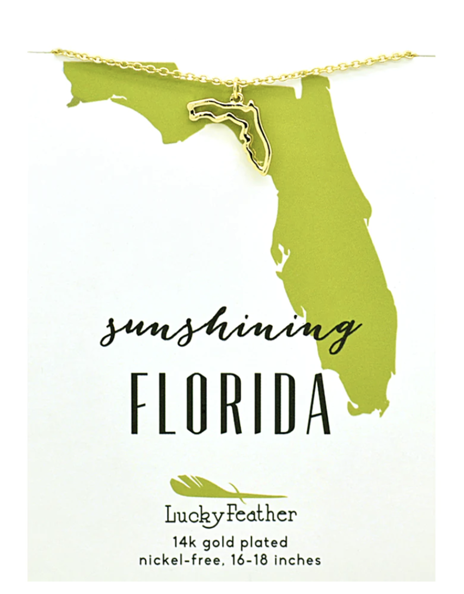 LUCKY FEATHER Florida Charm Necklace