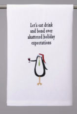 Penguin Shattered Holiday Expectations Kitchen Towel