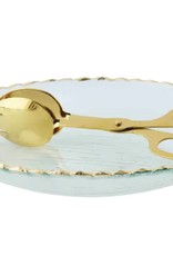 Mud Pie Gold Edge Serving Bowl