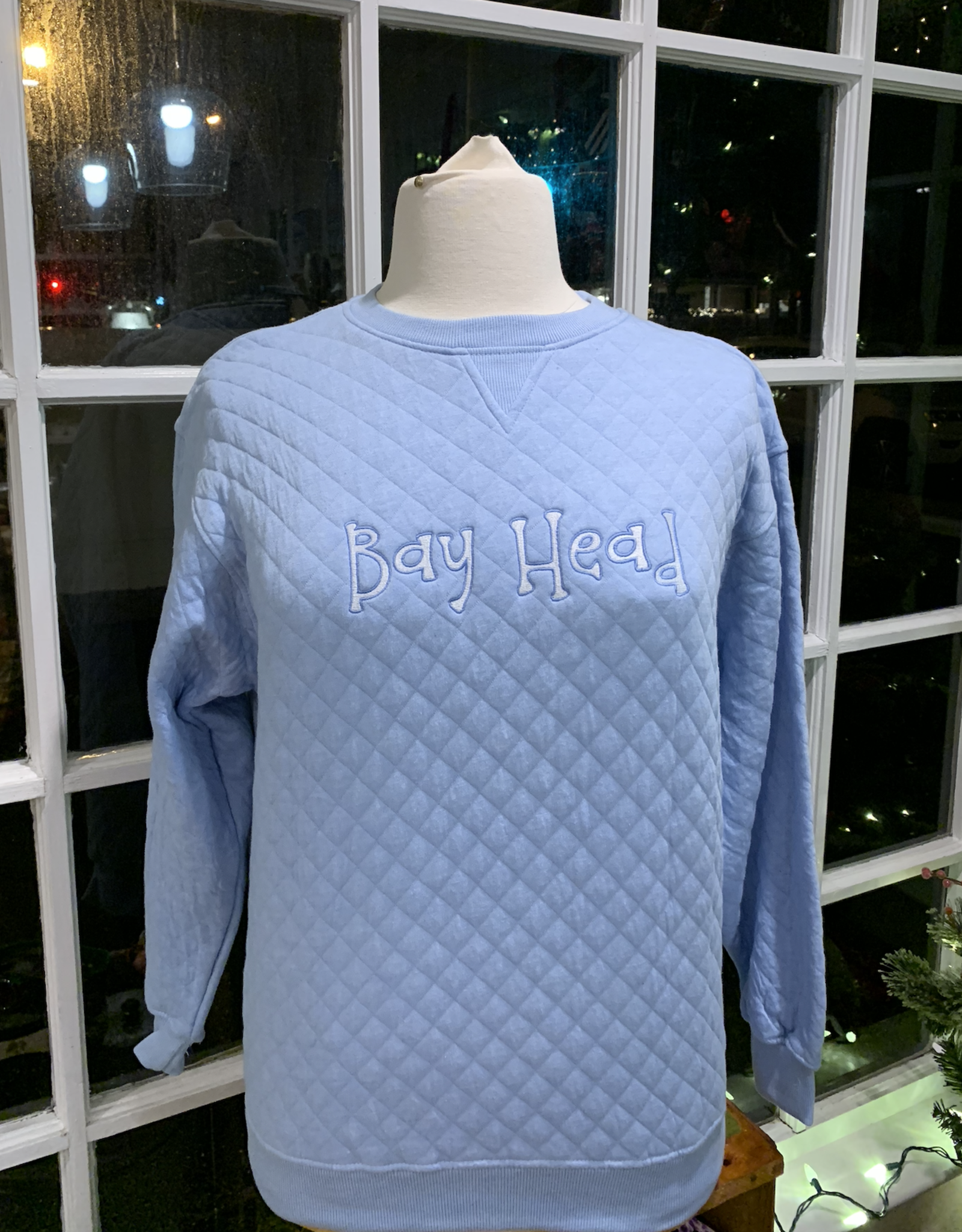 Bay Head Quilted Crewneck Sweatshirt - The Coastal Cottage Bay Head