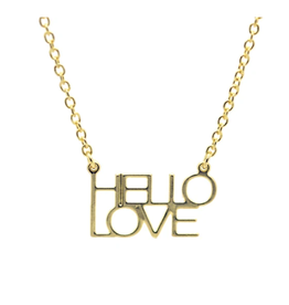 LUCKY FEATHER Hello Love Necklace