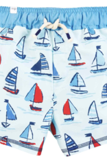 Mud Pie Sailboat Swim Trunks 2T-3T