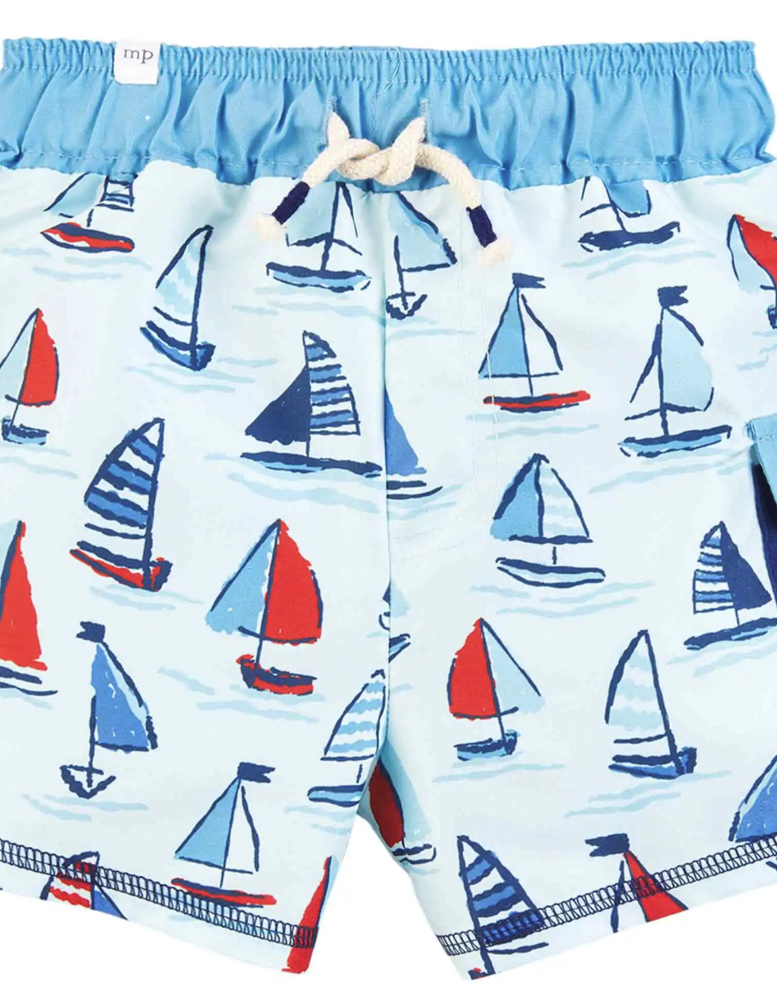 Mud Pie Sailboat Swim Trunks 2T-3T