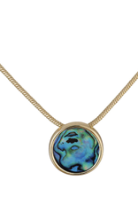 The Beach and Back Dana Point Circle Necklace Abalone Shell