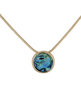 The Beach and Back Dana Point Circle Necklace Abalone Shell