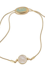 The Beach and Back Dana Point Circle Slider Mother of Pearl Bracelet