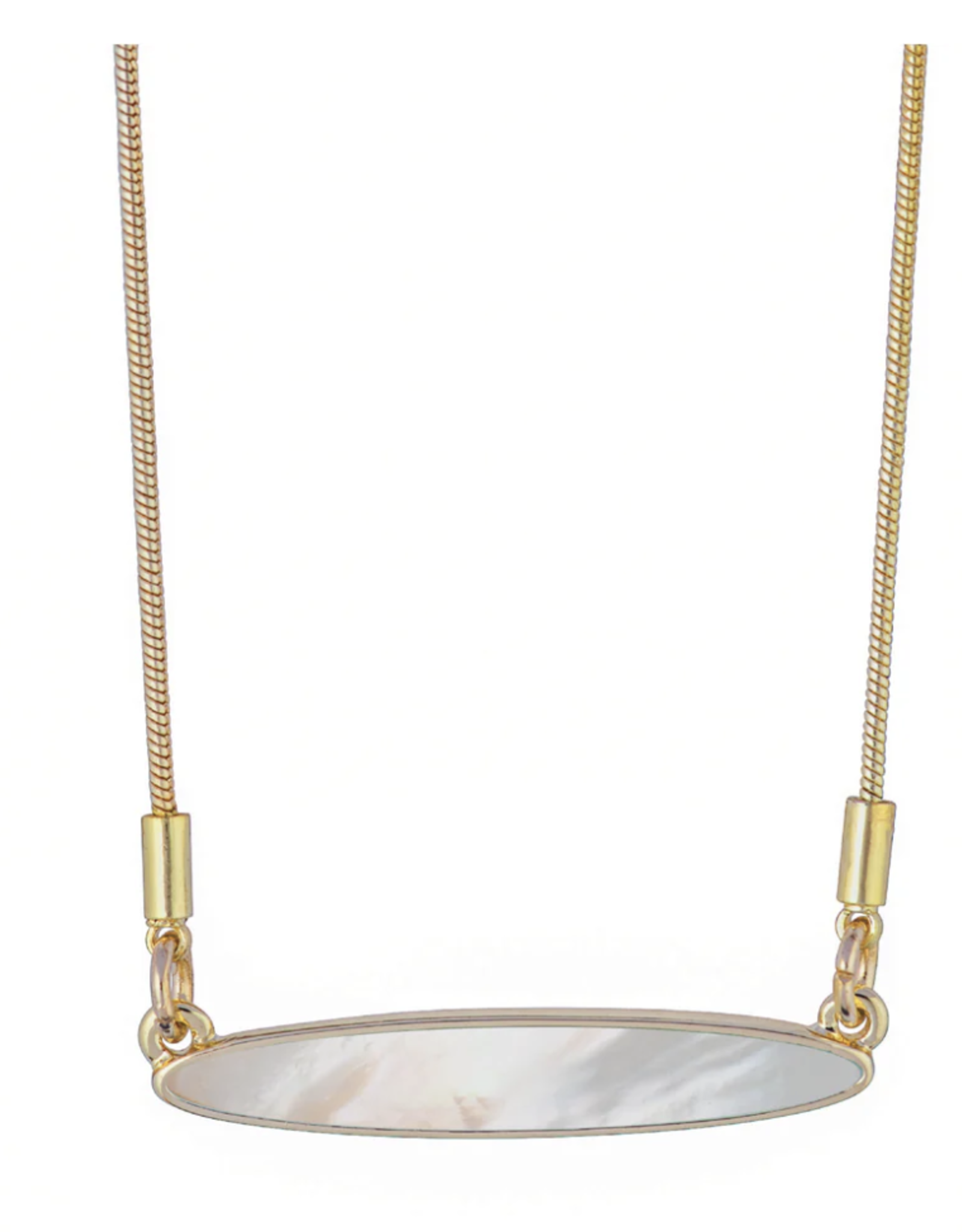 The Beach and Back Lavallette Long Board Mother of Pearl Necklace