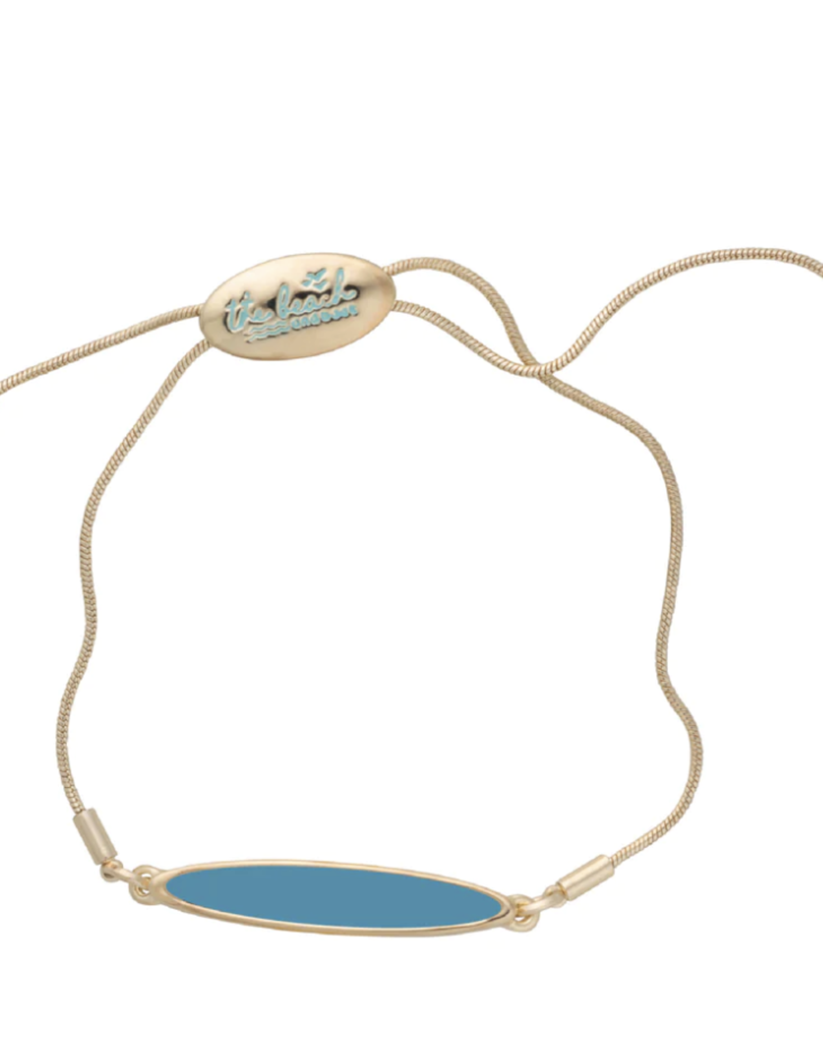 The Beach and Back Lavallette Long Board Turquoise Bracelet