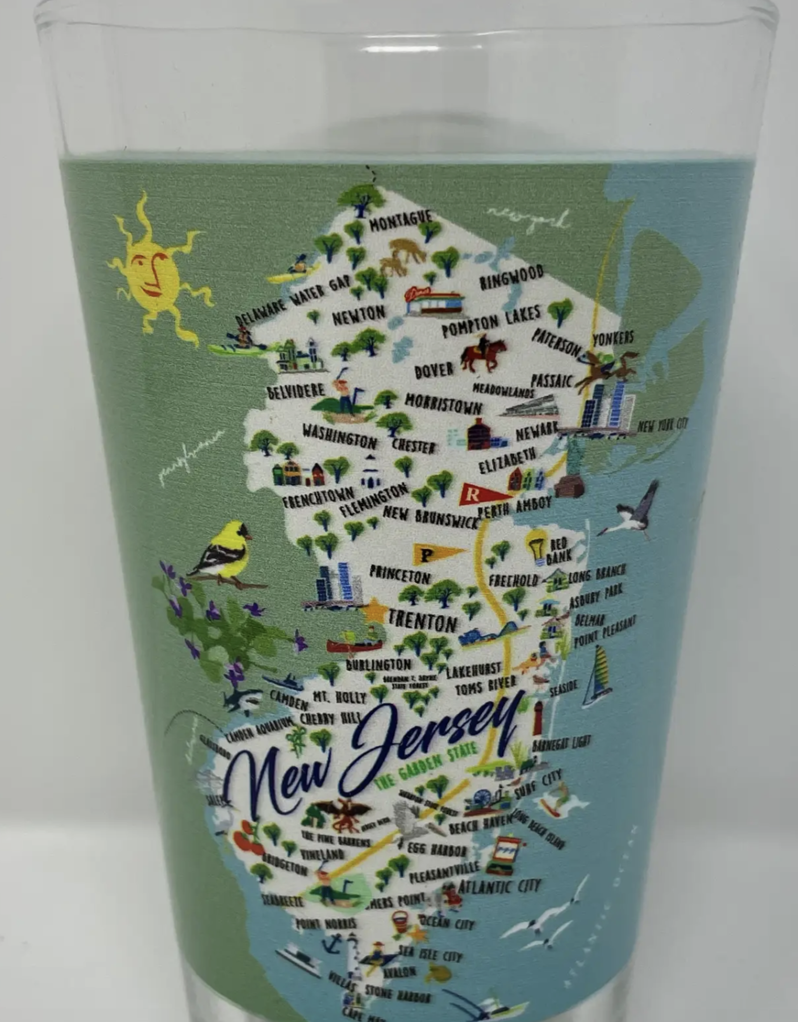 galleyware New Jersey Pint Glass