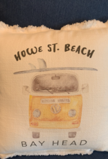 Wildwood Landing Howe St. Beach Pillow 13"x 13"