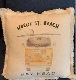 Wildwood Landing Howe St. Beach Pillow 13"x 13"