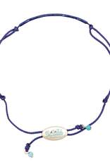 The Beach and Back Wave Slider Bracelet Navy