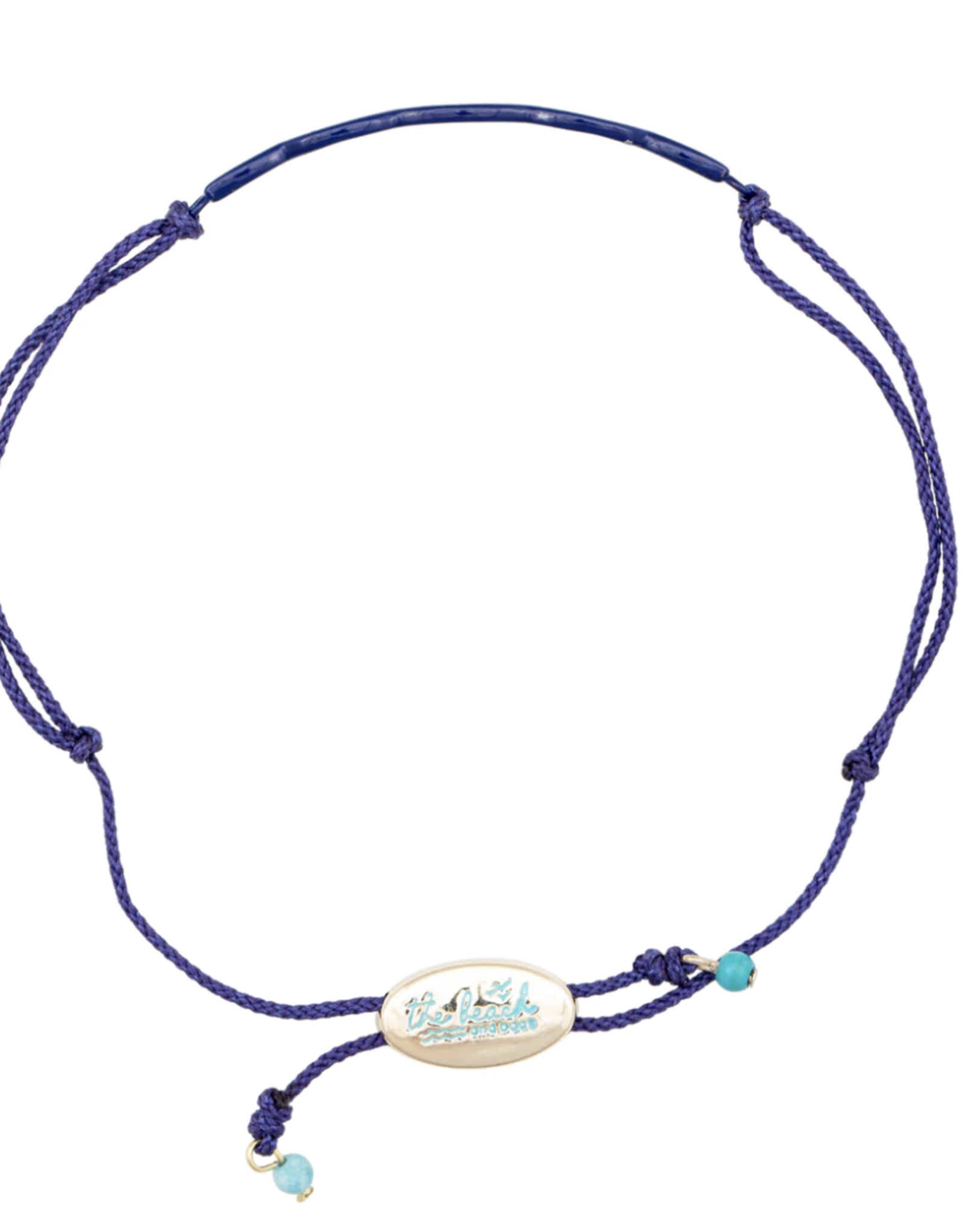 The Beach and Back Wave Slider Bracelet Navy