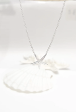 The Beach and Back Sea Bright Sea Star Necklace Silver