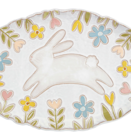 Mud Pie Bunny Platter