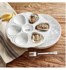 Mud Pie Ceramic Oyster Tray Chiller