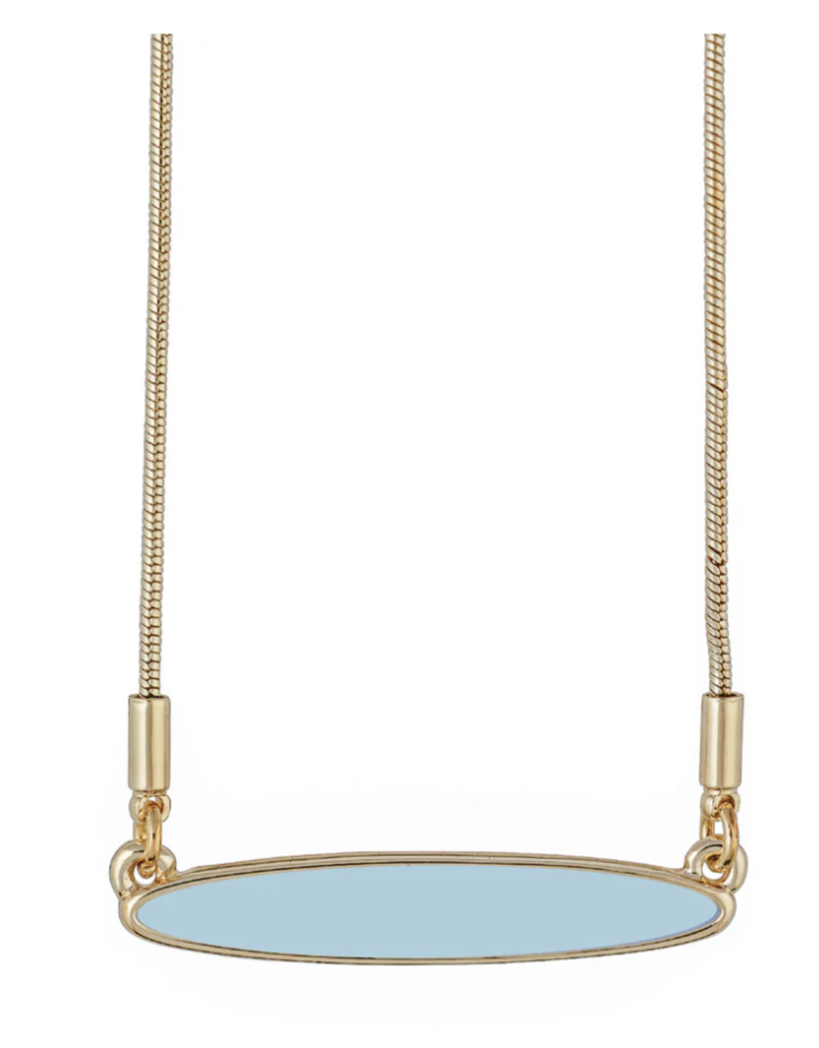 The Beach and Back Lavallette Long Board Necklace Aqua