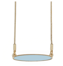 The Beach and Back Lavallette Long Board Necklace Aqua