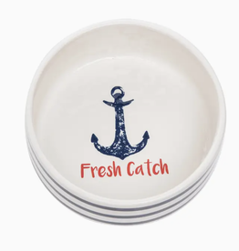 Beachcombers Fresh Catch Nautical Pet Bowl