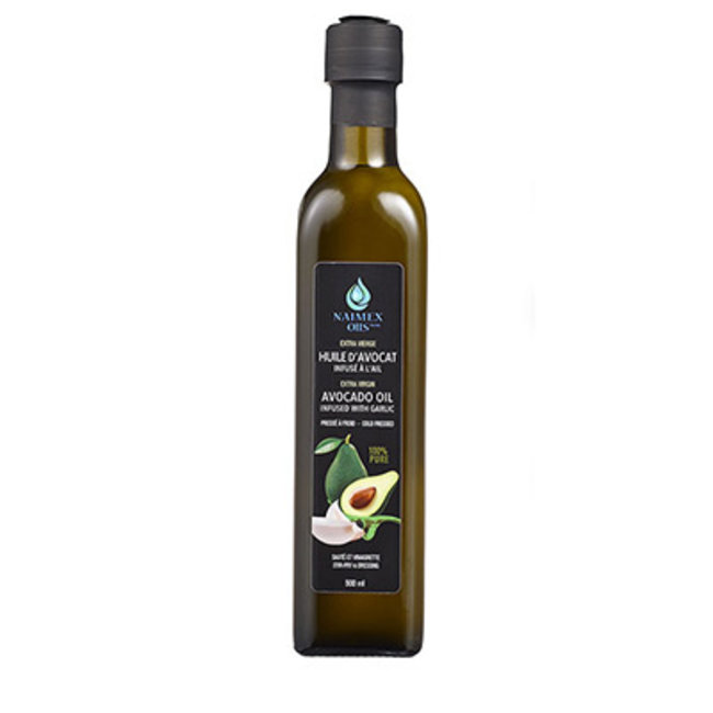 Huile d’Avocat Extra Vierge Infusé à l’Ail 500ml