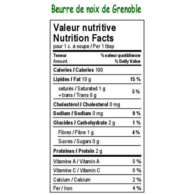Beurre De Noix de Grenoble 210g