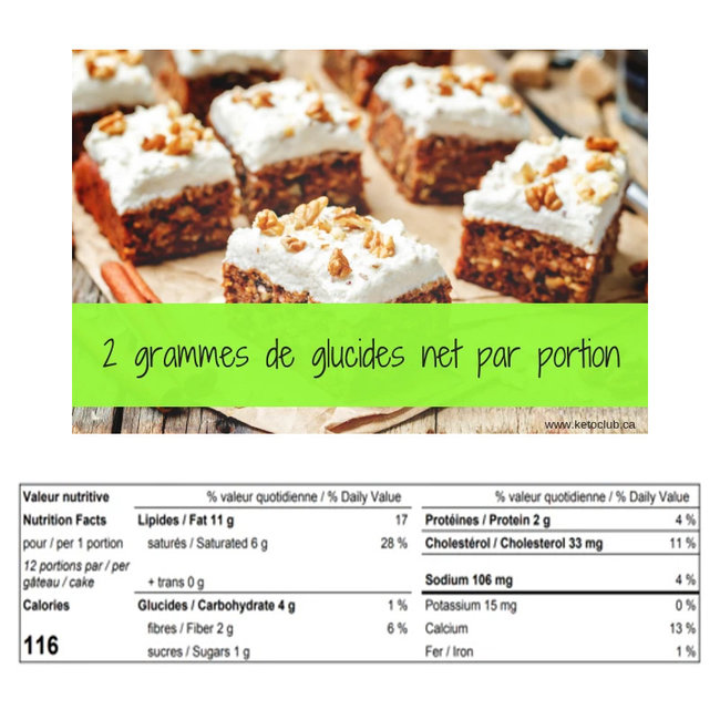 Dessert Gâteau aux Carottes 336g