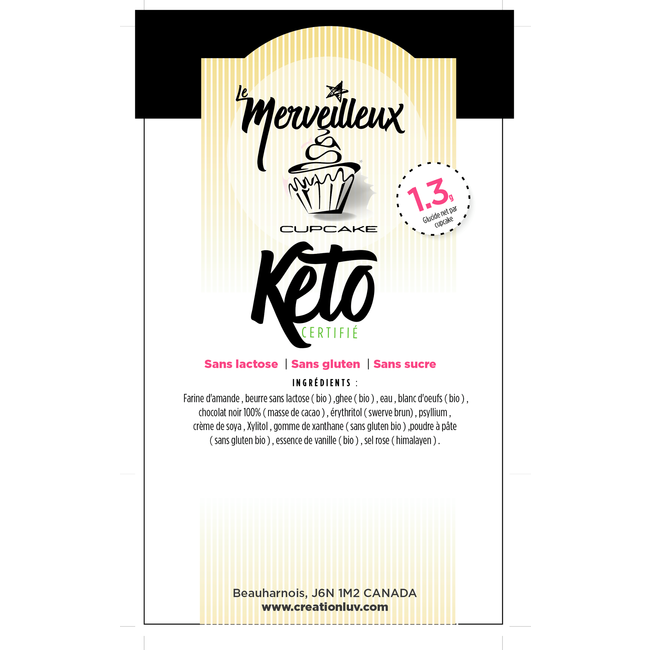 LES MERVEILLEUX Cupcakes luv 12 unités