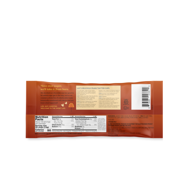 LILY’S Brisures styles mi-sucré pour la Cuisson 255g