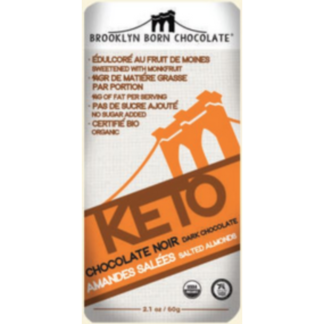 BROOKLYN-KETO Barres de Chocolat 60g