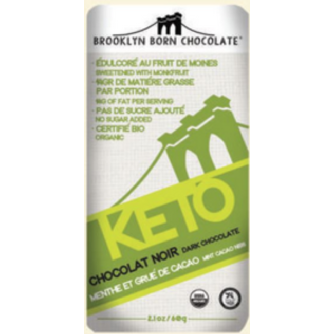 BROOKLYN-KETO Barres de Chocolat 60g