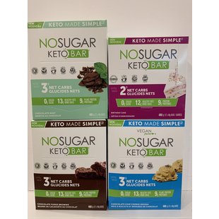 NO SUGAR Barres Boîte (plusieurs saveurs) 4x40g
