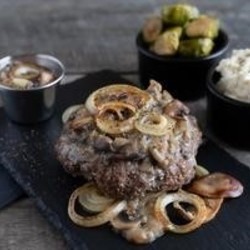 KETOCLUB Steak Salisbury sauce champignon, purée Chou-fleur 350g