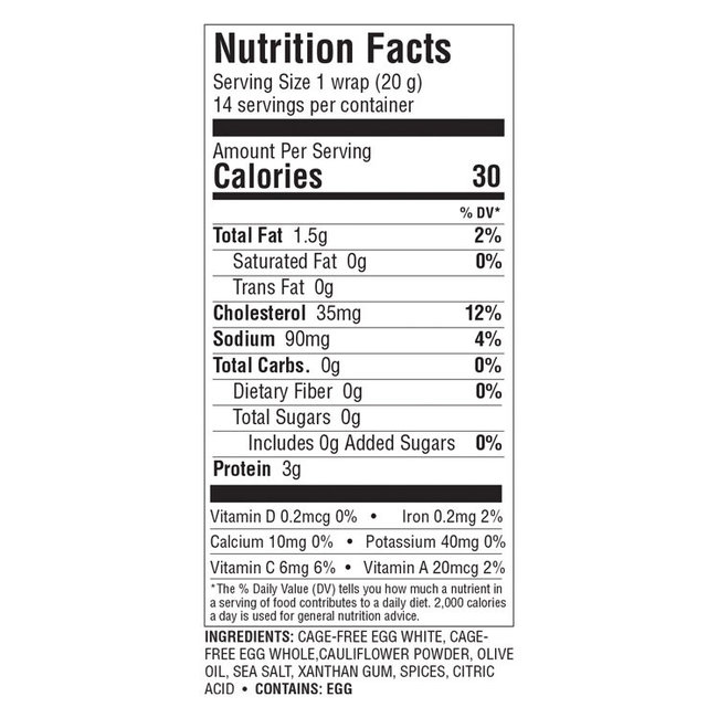 CREPINI Egg Thin 14 Wraps 280g