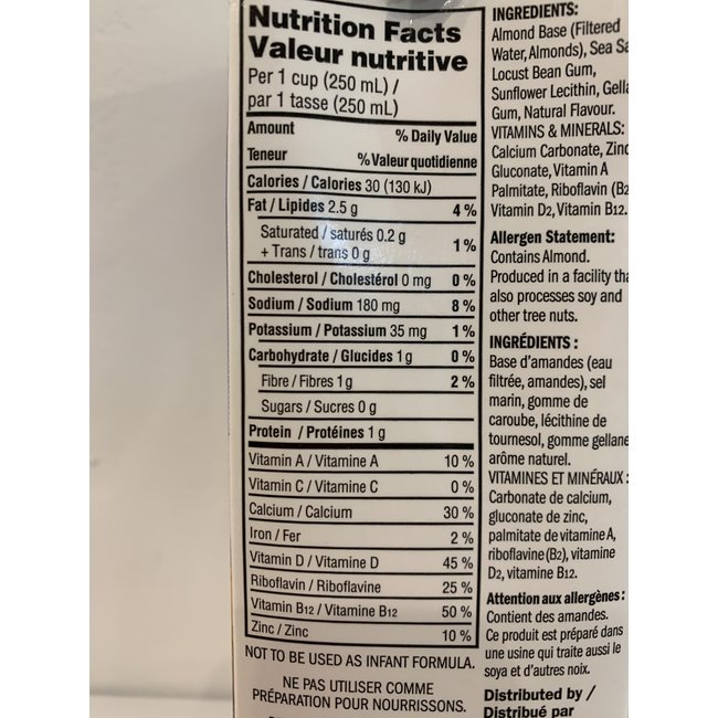 SILK Unsweetened Almond Drinks (2 flavours)