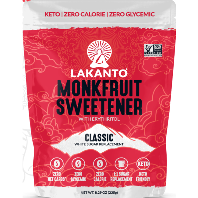 LAKANTO Sweeteners  Monks Fruit (2 types) 235g