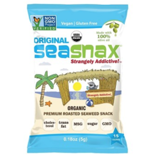 SEA SNAX Grignotines d’Algues Grillées Bio (4 saveurs) 10g
